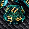 ARUOHHA DND Resin Dice Dragon Eye Dice Liquid Core Red Sharp Edged Dice Set with Gift Box, Polyhedral D and D Dice Set Role Playing Game D20 D12 D10 D8 D6 D4 view 4