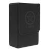SING F LTD Tarot Card Case Card Deck Box PU Leather Card Storage Box Magnetic Closure Single-Sleeved Cards Box Protect Cards Solid Black view 1
