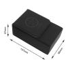SING F LTD Tarot Card Case Card Deck Box PU Leather Card Storage Box Magnetic Closure Single-Sleeved Cards Box Protect Cards Solid Black view 4
