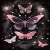 Starry Pink Butterfly 1000 Pieces Puzzles for Adults & Kids - Animal Jigsaw Puzzle - Alphabet On The Back - Stress Free for Beginners - Great for Parent-Child Interaction view 1