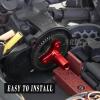 52T Slipper Clutch Upgrades Part for 1/10 Granite Senton Vorteks Big Rock 3S Kraton Outcast 4S 1/8 Typhon 3S,ARRCat 52T Metal Slipper Clutch 0.8 Pitch Hop Ups,Replace ARA310948,Red view 3