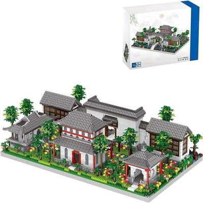Pasyru Chinese Architecture of Suzhou Garden Micro Building Blocks Set, 5304 Pcs Famous Architecture Model Set, Collectible Models of Classical Famous, Creative Toys Gifts for Adults and Teenager