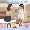 MEGUO Mini Karaoke Machine,Funny Toys Christmas Birthday Gifts for Kids Age 4-12 Girls,Boys,Adults, Karaoke Microphone Toys for 4,5,6,7,8,9,10,11,12+ Year Old Girls Boys (Black 2 mics) view 3