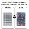 2 Pack DND Dice Storage Box Each 24 Grids Polyhedral Dice Organizer with Removable Dividers Holding Up To 1600 Dices Small Craft Containers for Dice Collectors or RPG D&D Games (Box only) view 3