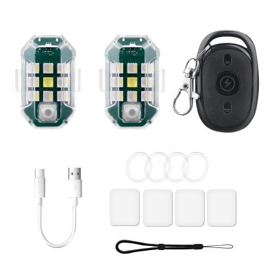 Drone Wireless LED Strobe Light, High Brightness Flight Anti-Collision Pilot Light, Night Signal Light for DJI Air 3S, Avata 2, Mini 4 Pro, Neo, Air 2, Mavic 3