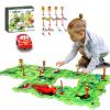 4 Year Old Boy Birthday Gift, Puzzle Racer Kids Car Track Set Puzzle Racer Car Track Set with Roadmap Puzzle Track Car Play Set Toys for 4 Year Old Boys (A-Land, Set1-25pcs) view 1