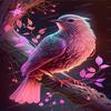 Animal Puzzles 500 Pieces Jigsaw Puzzle for Adults and Children - Pink Fluorescent Bird - Vivid Illustrations Quality Puzzles - Great Gifts for Puzzles Lovers view 1