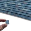 1:12th Scale Miniature Model Dollhouse + Diorama Roof/Wall Tiles Styrene Weathered Slate Grey 250 per bag view 2