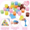 JOYIN 30 Packs Valentines Day Cards with Butter Slime, 6 Colors Slime Party Favors, Stress Relief Fidget Toys and Gift Cards for Kids Valentine's Day Classroom Exchange Prizes view 3