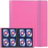 GEAoffice Card Binder - 4 Pocket Trading Card Collection Album Folder - 160 Side Loading Pocket Binder for TCG, MTG, Sports&Game Cards - Gifts for Card Collectors (Rose pink) view 1