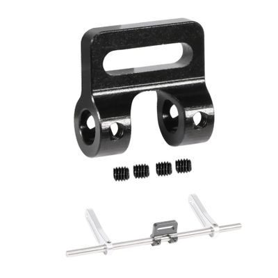 AMK Aluminum Modular Fairlead 4.5mm Tube for Tow Winch Rope 1/10 Scale Bumper Mount Accessories for RC Crawler Axial SCX10 Element Enduro Gen7 Gen8 TRX6 TRX4 Upgrades (Black)