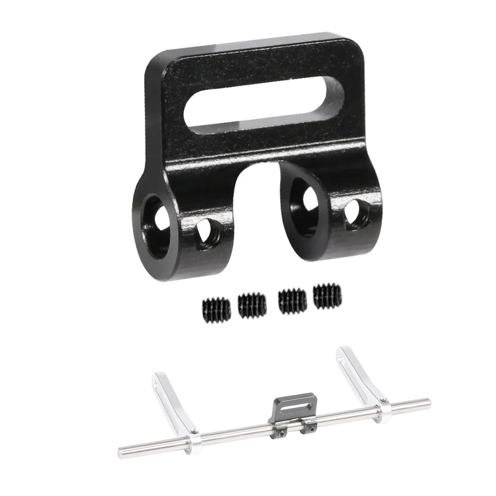 AMK Aluminum Modular Fairlead 4.5mm Tube for Tow Winch Rope 1/10 Scale Bumper Mount Accessories for RC Crawler Axial SCX10 Element Enduro Gen7 Gen8 TRX6 TRX4 Upgrades (Black)