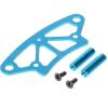 BrewJa 1 Set 102058 02009 122058 Aluminum Front Bumper Compatible with HSP 1/10th Scale Models 4WD Nitro RC Car RC Up Parts Remote Control Cars (Color : Blue) view 2