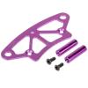 BrewJa 1 Set 102058 02009 122058 Aluminum Front Bumper Compatible with HSP 1/10th Scale Models 4WD Nitro RC Car RC Up Parts Remote Control Cars (Color : Blue) view 3