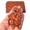 1:35th Scale Miniature Model Dollhouse + Diorama Roof/Wall Tiles Styrene Terracotta 250 per bag view 1