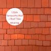 1:35th Scale Miniature Model Dollhouse + Diorama Roof/Wall Tiles Styrene Terracotta 250 per bag view 2