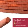 1:35th Scale Miniature Model Dollhouse + Diorama Roof/Wall Tiles Styrene Terracotta 250 per bag view 4