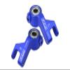Aluminum 7075 Front Steering Block (Larger Inner Bearings) for Arrma 1/10 Gorgon 4X2 Mega 550 Brushed Monster Truck-ARA3230 Upgrades - Blue view 1