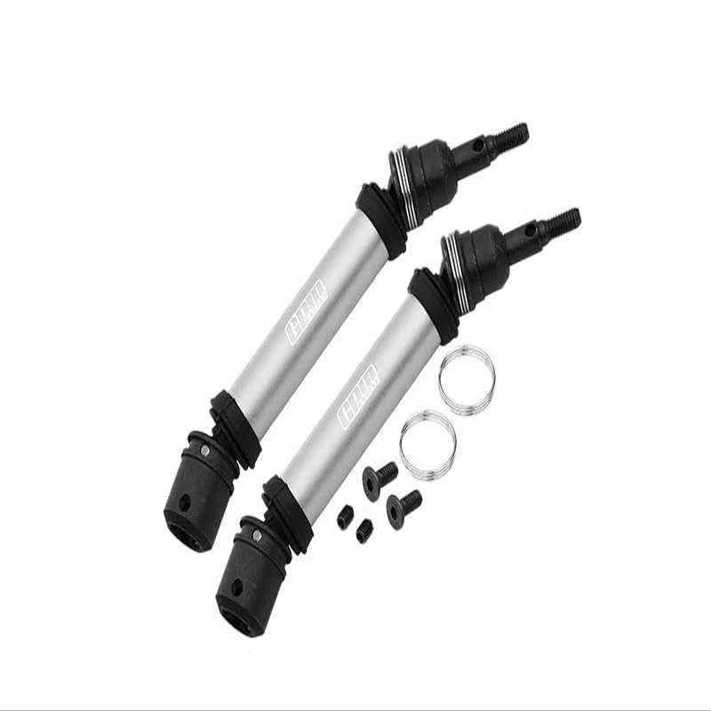 Medium Carbon Steel+Aluminium 6061 Rear Cvd Drive Shaft for Arrma 1:10 Gorgon/SENTON/VORTEKS/SENTON V3 / Big Rock/Big Rock V3 / Granite/Granite V3 / VORTEKS Upgrade Parts - Silver