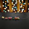 Kids Toy Train Holiday Giftset 16 PCS Rocky Mountain Train Set with Coal Cart, Tank Carriage - LED Light & Train Whistle Sound - 5 Train Cars 11 Rail Sections view 3