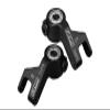 Aluminum 7075 Front Steering Block (Larger Inner Bearings) for Arrma 1/10 Gorgon 4X2 Mega 550 Brushed Monster Truck-ARA3230 Upgrades - Black view 1