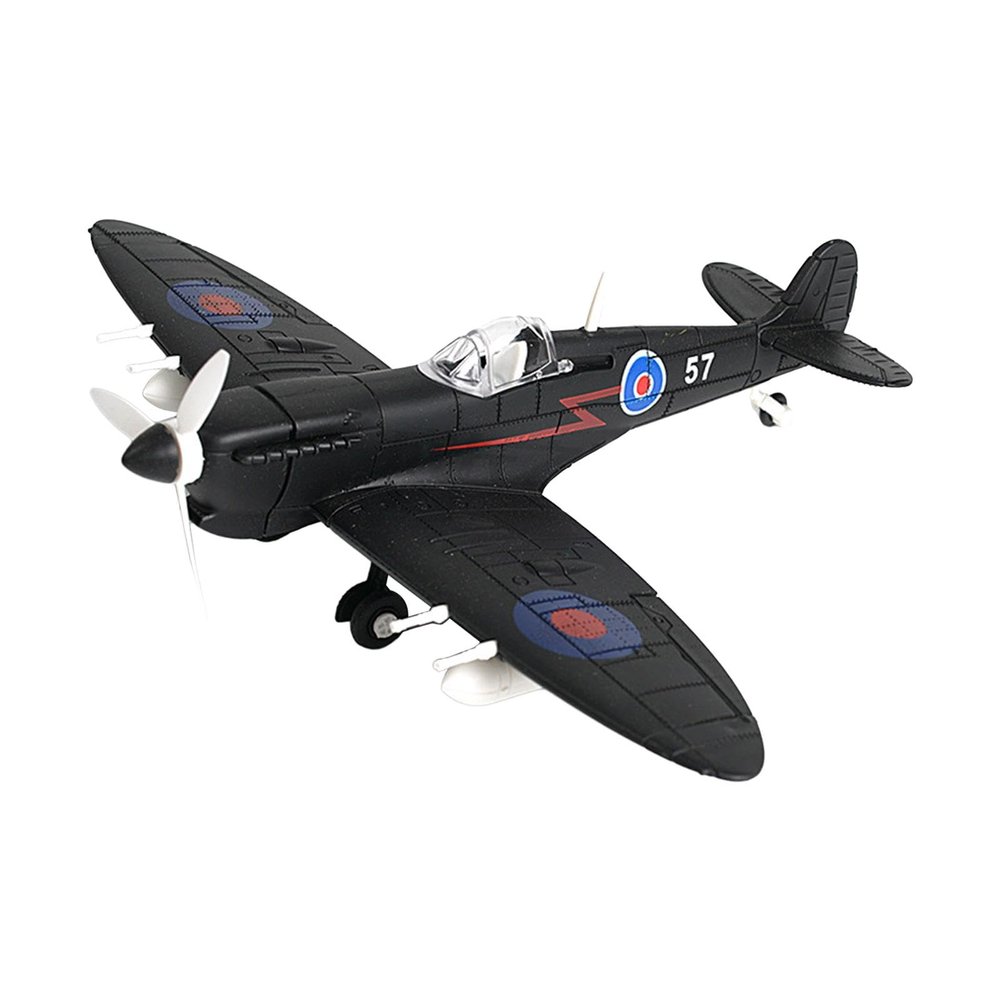 DYNWAVE 1:48 Fighter Building Kits DIY Airplane Handcrafts Home Decoration for Kids Adults Boy Toys Collection Plane Aircraft Model, Black