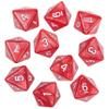 10Pcs 8 Sided Dice, D8 Assorted Polyhedral Dice Set with Numbers for Board Games DND RPG MTG Game Classroom Activities Party Table Gaming Fun, Mixed Assortment (Color: Red, 1 Inch) view 1