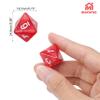 10Pcs 8 Sided Dice, D8 Assorted Polyhedral Dice Set with Numbers for Board Games DND RPG MTG Game Classroom Activities Party Table Gaming Fun, Mixed Assortment (Color: Red, 1 Inch) view 2