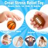 28 Pack Valentines Day Gifts for Kids - Sports Stress Balls with Valentines Day Cards for Kids School,Soccer Football Squeeze Fidget Relief Toys for Teens Boys Girls Class Exchange Prizes Party Favors view 3