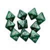 10 Pieces D8 Polyhedral Dice Set - 8 Sided Dice with Numbers | Ideal for Board Games, Classroom Activities, Party Table & Gaming Fun (Color: Green, Size: 1.6cm/0.63in) view 1