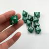 10 Pieces D8 Polyhedral Dice Set - 8 Sided Dice with Numbers | Ideal for Board Games, Classroom Activities, Party Table & Gaming Fun (Color: Green, Size: 1.6cm/0.63in) view 4