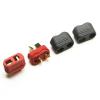 DAYUDDRICAR Remote Control Car Adapter T Plug Deans Male and Female Bullet Connector Plugs with Sheath for RC Climbing Car Parts (Color : 10PCS) view 1