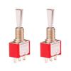 2Pcs RC Transmitter 2 Positions Short Toggle Flat Switch for Taranis X9D Plus Radiomaster TX16s view 1