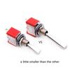 2Pcs RC Transmitter 2 Positions Short Toggle Flat Switch for Taranis X9D Plus Radiomaster TX16s view 4