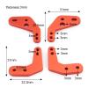DAYUDDRICAR 4 PCS/Set RC Car Shock Suspension Extension Mount Height Angle Stand Tower for SCX10 II 90046 1:10 RC Crawler Car Upgrade Parts (Color : Red) view 2