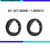 2pcs 6447 45#Steel 46T 1 Mod Hardened Steel Spur Gear for Traxxas 1/10 E-Revo 2.0 VXL 1/5 X-Maxx Maxx 1/7 XO-1 (46T) Upgrade Parts view 2