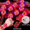 24 Pack Valentines Day Gifts for Kids 4-8 8-12 LED Bracelets Valentines Party Favors,Valentines Day Cards for Kids School Flashing Bracelets Glow in the Dark for Classroom Girls Boys Exchange Prizes view 3