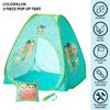 Cocomelon 3 Piece Slumber Set with Kids Indoor Outdoor UPF 30+ Pop Up Play Tent with Pillow and Flashlight view 2