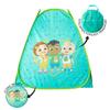 Cocomelon 3 Piece Slumber Set with Kids Indoor Outdoor UPF 30+ Pop Up Play Tent with Pillow and Flashlight view 3