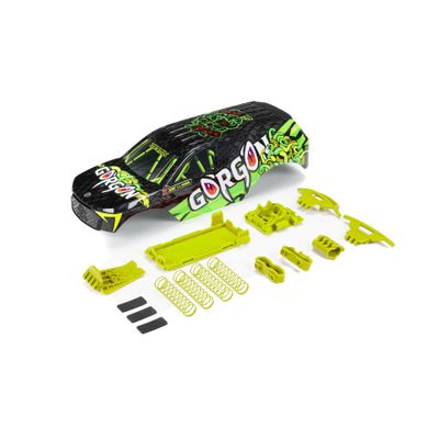 ARRMA Gorgon Painted Decaled Body Set (T1 Fluoro YEL), ARA402349
