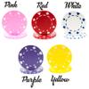 100 Custom Magnetic Wedding Poker Chips - Perfect for Your Vegas Wedding, Anniversary, Save The Dates, Bachelor or Bachelorette Parties view 3