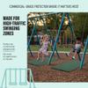 Playsafer Heavy Duty Commercial Grade Rubber Playground Safety Mat - Playground Protection Mat for Swings and Slides - 54" Long X 32" Wide x 2" Thick (Green) view 2