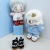 niannyyhouse Bow Tie Leather Shoes Length 3.6cm 10cm Plush Doll 1/8BJD Accessories (White+Red) view 2