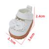 niannyyhouse Bow Tie Leather Shoes Length 3.6cm 10cm Plush Doll 1/8BJD Accessories (White+Red) view 3