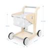 Asweets 2 in 1 Wooden Baby Walker Push and Pull Doll Stroller, Shopping Cart Learning Walker for Boys and Girls, Sit Stand Learning Toddler Toy (Grey) view 2