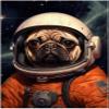 Astronaut Pug Jigsaw Puzzle 300/500/1000 Piece - Pet Astronaut Portrait Gift for Pug Owner (1000pc (5075cm)) view 1