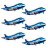 31inch Large Airplane Blue Party Decoration Airplane Balloon Birthday Party Supplies (6pcs Airplane) view 1