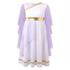 Yruioon Kids Girls Grecian Toga Costume Ancient Greece Mythos Philosopher Rome Nobility Cosplay Fancy Dress up Lavender 16 Years view 1