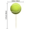 Gyufise 36Pcs Tennis Cupcake Toppers Sports Ball Cupcake Picks Tennis Theme Birthday Cake Decorations for Baby Shower Kids Birthday Party Cake Decorations Supplies view 2