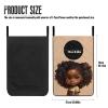 ZOUTAIRONG Magic Black Girls Hanging Laundry Hamper American Afro Girl Laundry Baskets Dirty Hamper for Clothes Nursery Organizers African Hampers Room Decor Bedroom Hamper Bag view 2